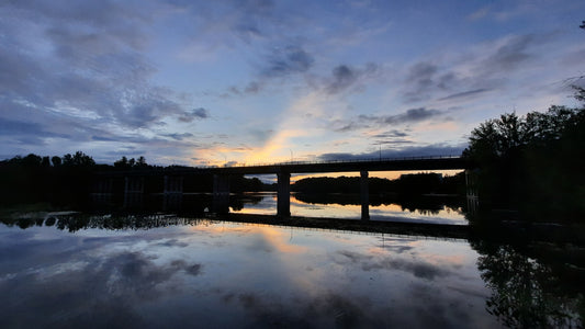 Sherbrooke 14 Juillet 2021 (Vue T1) Rivière Magog Et Pont Jacques Cartier 5H12