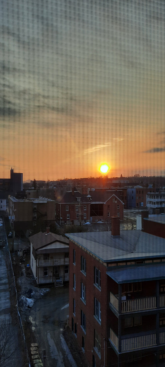 Coucher De Soleil La Nuit À L’école Du Mont Notre-Dame