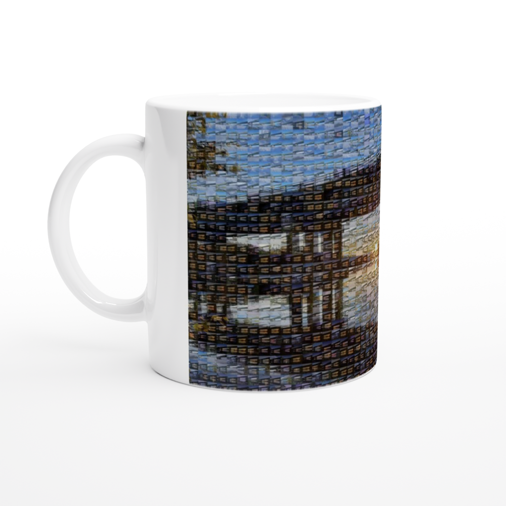 Tasse Mosaïque Du Pont Jacques Cartier De Sherbrooke Print Material